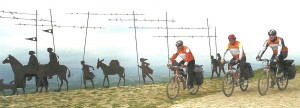 Vélos au Alto del Perdon